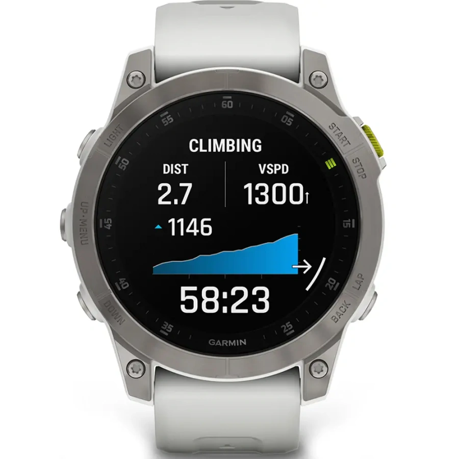 Смарт-годинник Garmin Epix (Gen 2) Sapphire - White Titanium (010-02582-20/21)