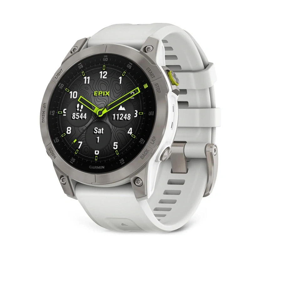 Смарт-годинник Garmin Epix (Gen 2) Sapphire - White Titanium (010-02582-20/21)