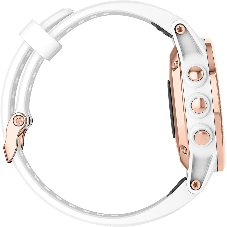 Смарт-годинник Garmin Fenix 5S Plus Sapphire Rose Gold-tone with Carrara White Band (010-01987-06)