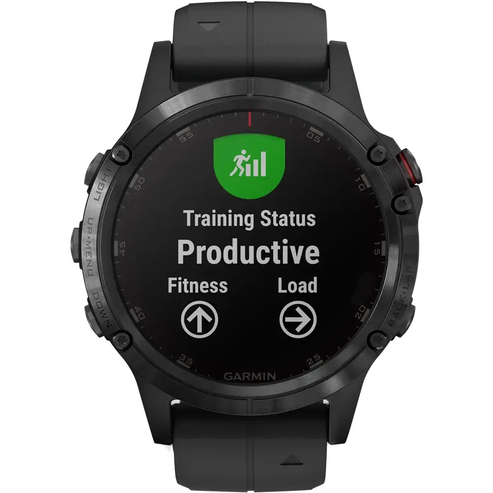 Смарт-часы Garmin Fenix 5 Plus Sapphire Black with Black Band (010-01988-00)