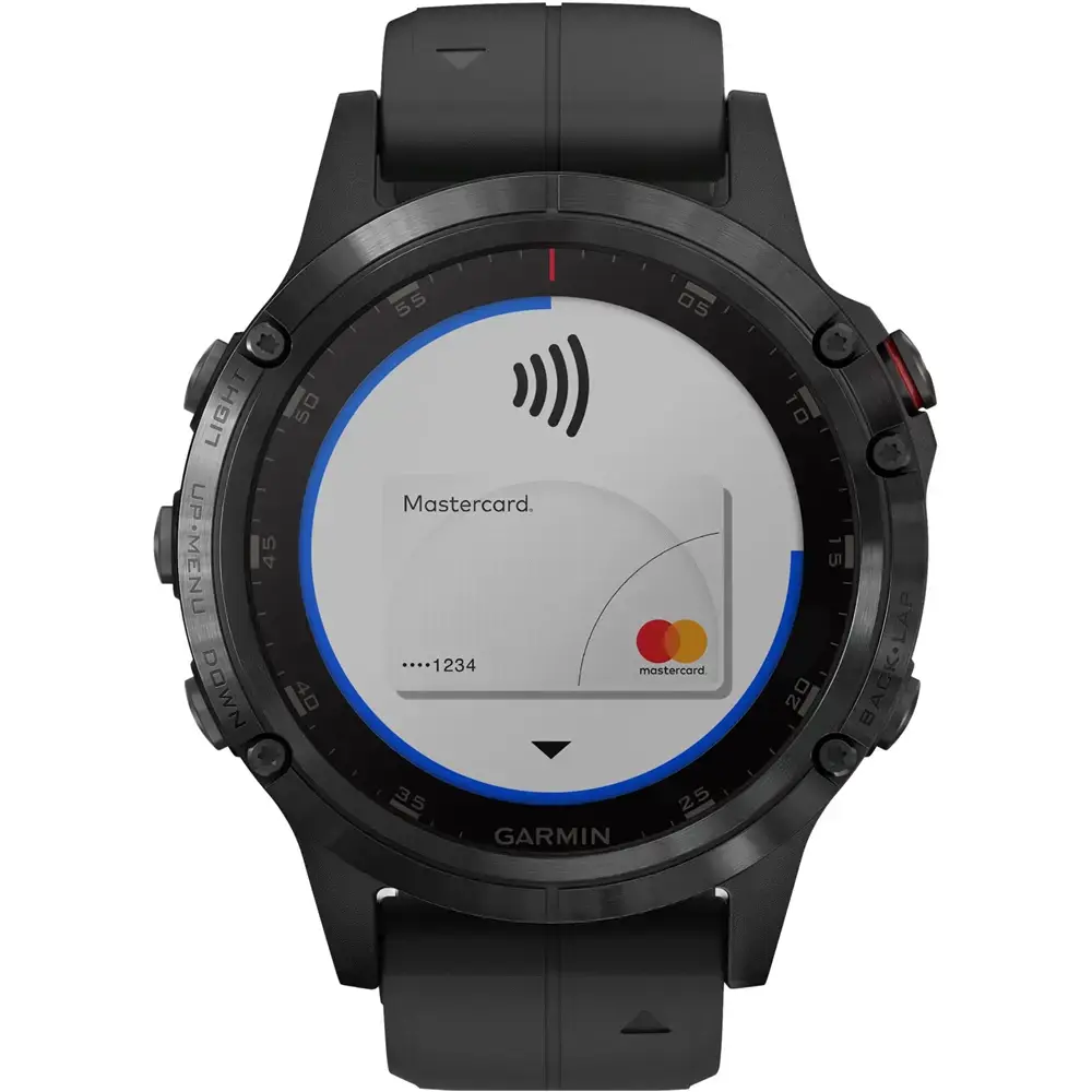 Смарт-часы Garmin Fenix 5 Plus Sapphire Black with Black Band (010-01988-00)