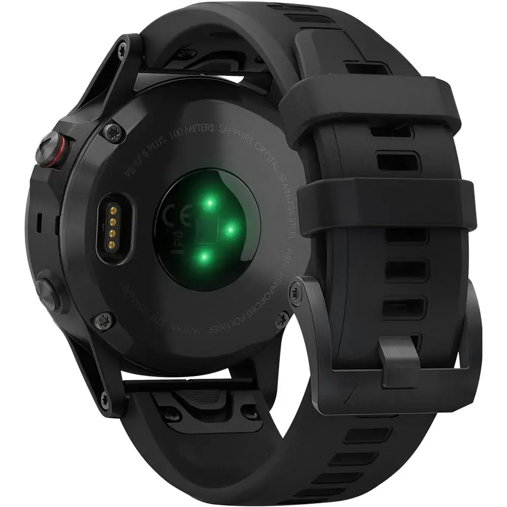 Смарт-часы Garmin Fenix 5 Plus Sapphire Black with Black Band (010-01988-00)