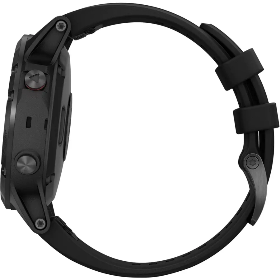Смарт-годинник Garmin Fenix 5 Plus Sapphire Black with Black Band (010-01988-00)