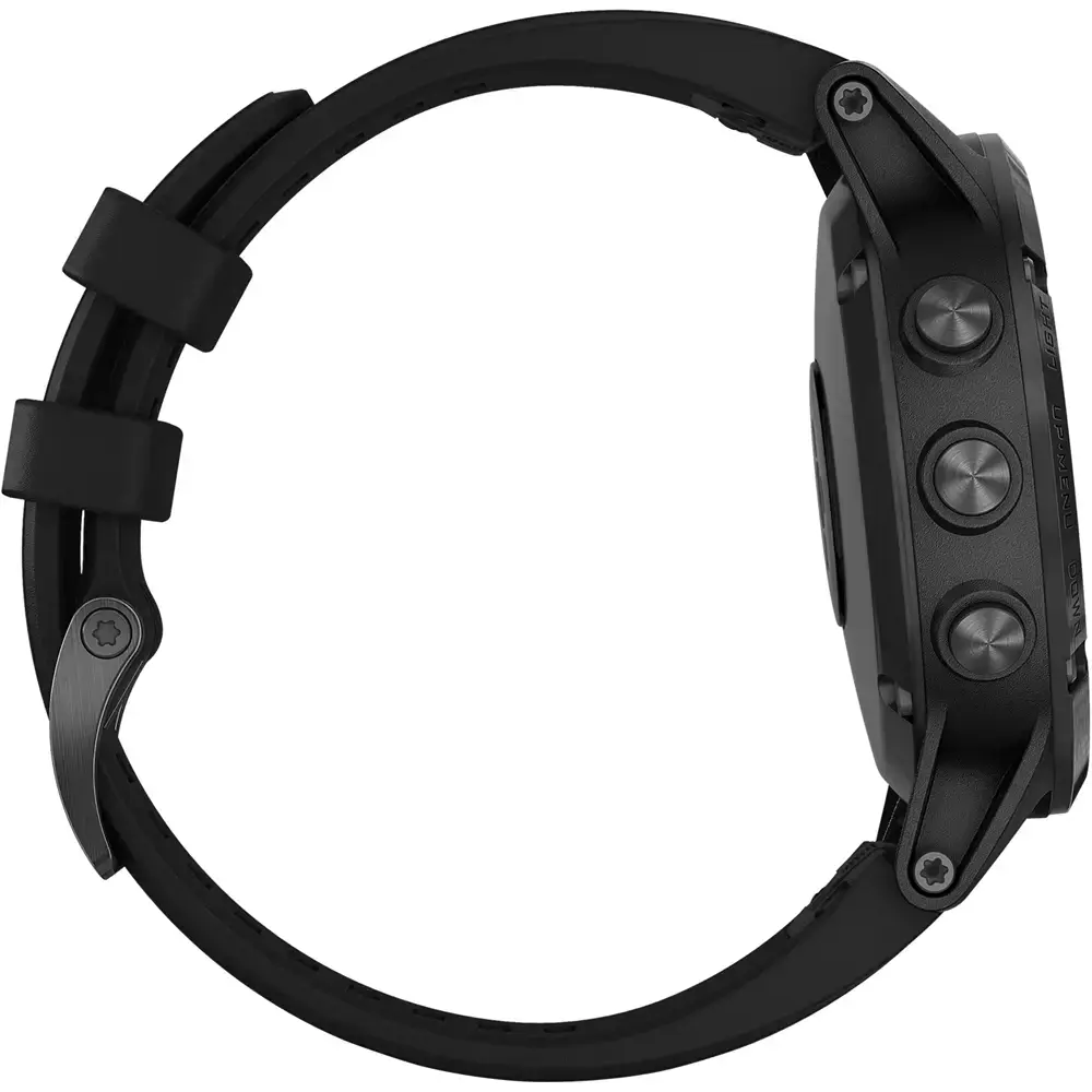 Смарт-часы Garmin Fenix 5 Plus Sapphire Black with Black Band (010-01988-00)