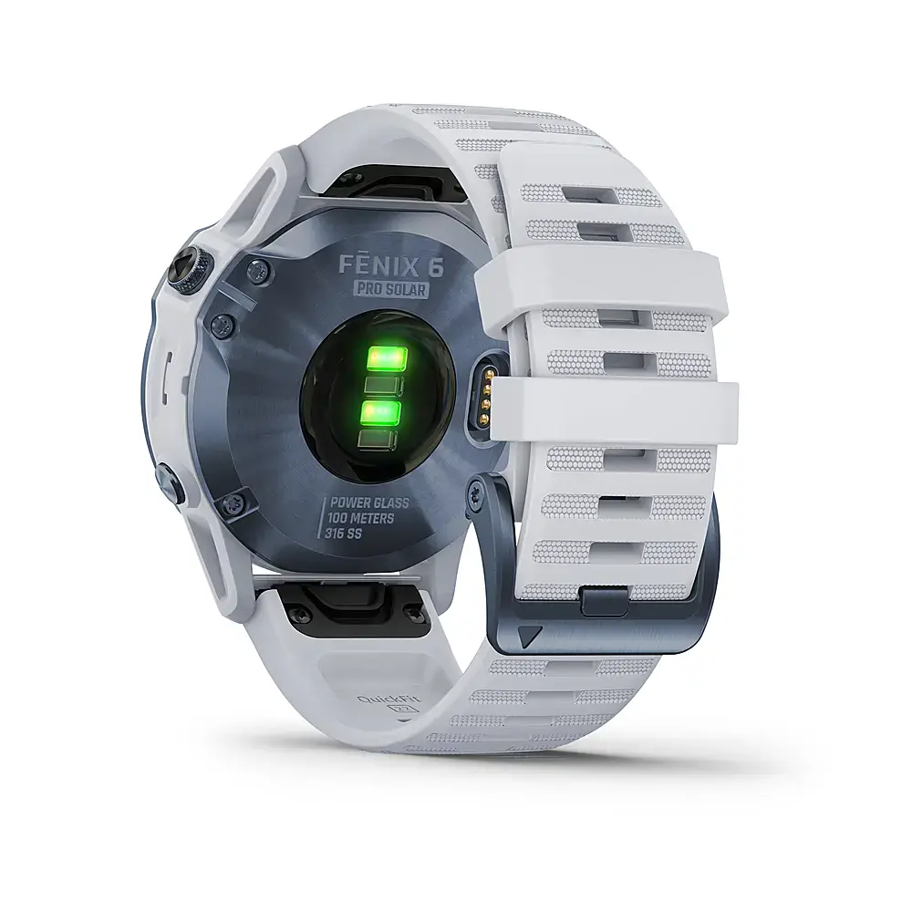 Смарт-часы Garmin Fenix 6 Pro Solar Edition Mineral Blue with Whitestone Band (010-02410-19/18)