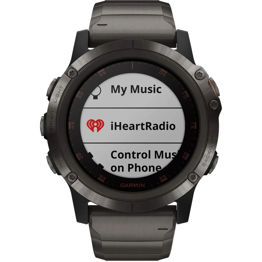 Смарт-годинник Garmin Fenix 5X Plus Sapphire Carbon Gray DLC Titanium with DLC Titanium Band (010-01989-04)