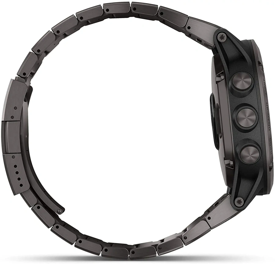 Смарт-годинник Garmin Fenix 5X Plus Sapphire Carbon Gray DLC Titanium with DLC Titanium Band (010-01989-04)