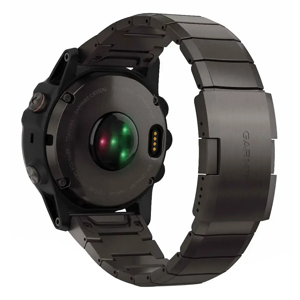 Смарт-часы Garmin Fenix 5X Plus Sapphire Carbon Gray DLC Titanium with DLC Titanium Band (010-01989-04)