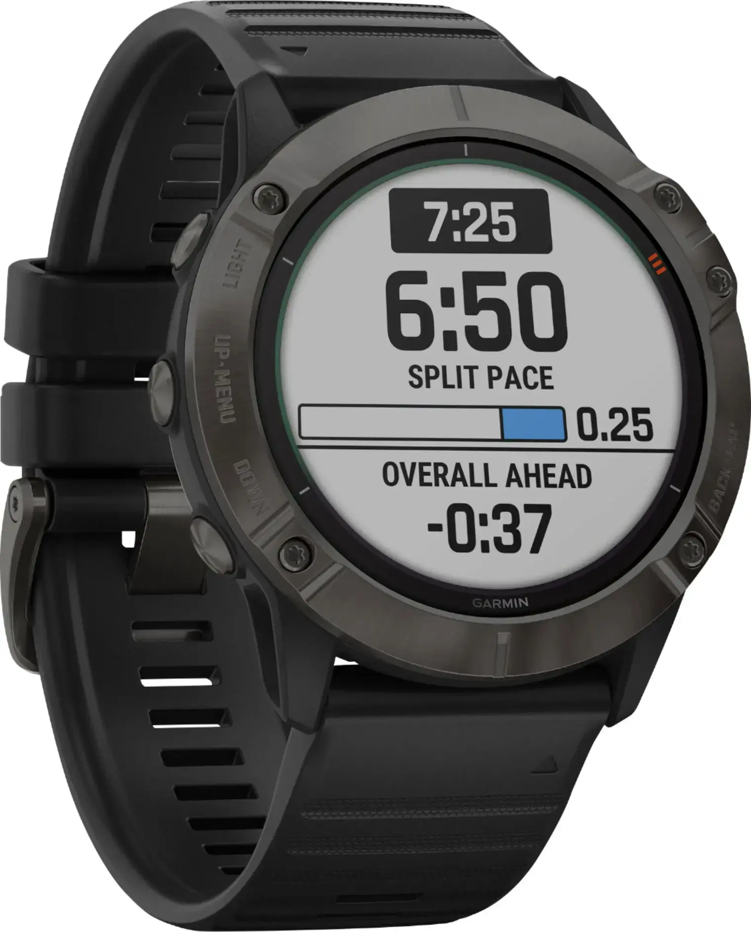 Смарт-годинник Garmin Fenix 6X Pro Solar Titanium Carbon Grey DLC with Black Band (010-02157-21)