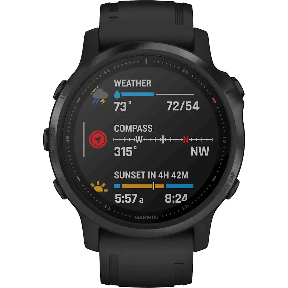 Смарт-часы Garmin Fenix 6S Pro Black With Black Band (010-02159-13)