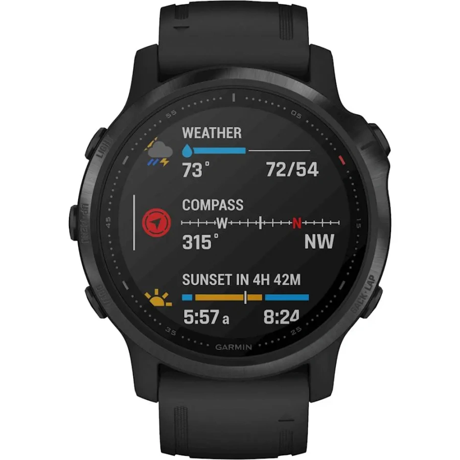 Смарт-годинник Garmin Fenix 6S Pro Black With Black Band (010-02159-13)