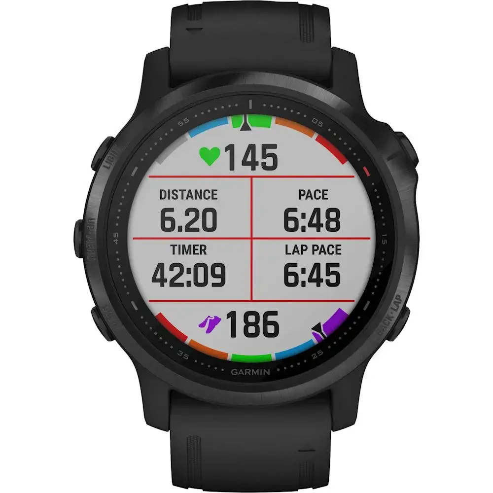 Смарт-часы Garmin Fenix 6S Pro Black With Black Band (010-02159-13)