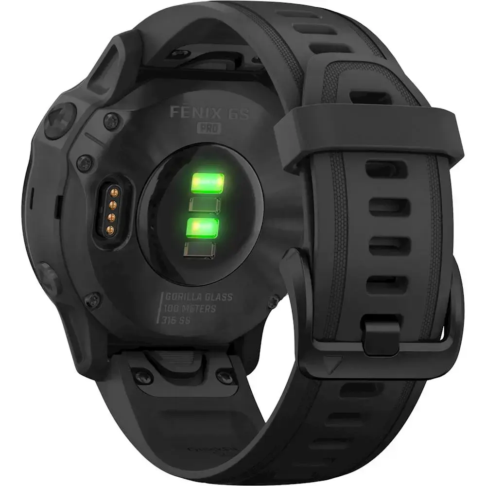 Смарт-часы Garmin Fenix 6S Pro Black With Black Band (010-02159-13)