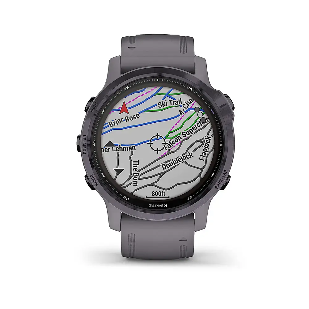 Смарт-годинник Garmin Fenix 6S Pro Solar Edition Amethyst Steel with Shale Gray Band (010-02409-15)