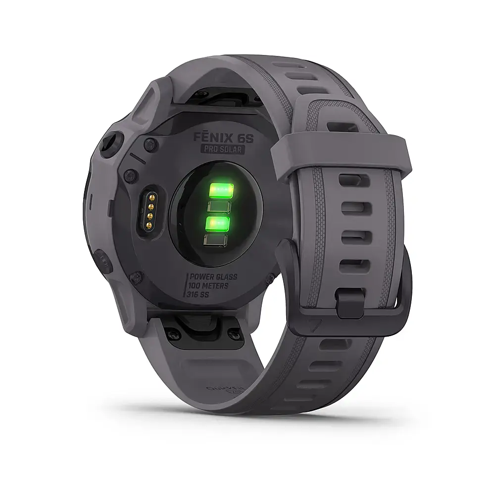 Смарт-годинник Garmin Fenix 6S Pro Solar Edition Amethyst Steel with Shale Gray Band (010-02409-15)
