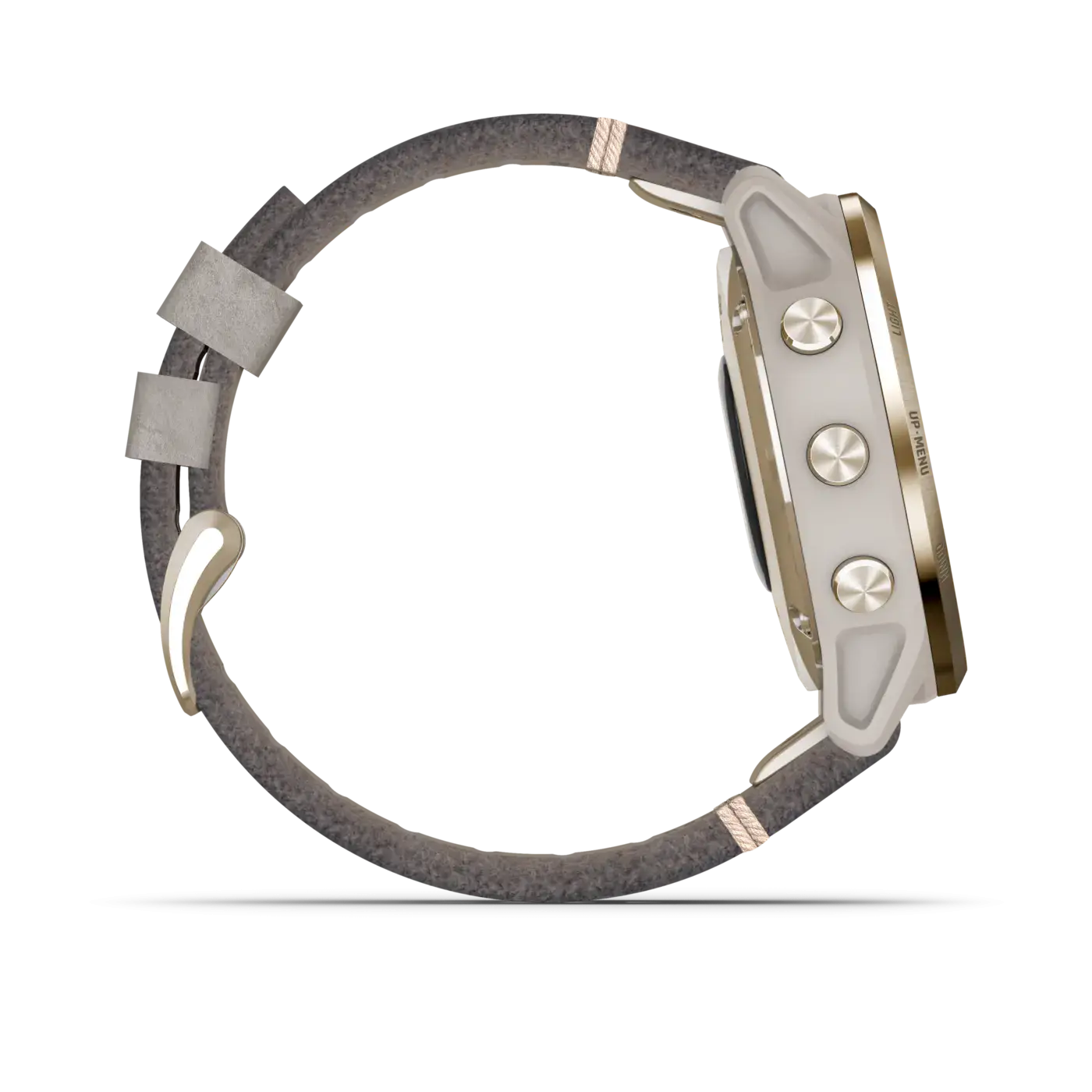 Смарт-часы Garmin Fenix 6S Pro Solar Edition Light gold with Shale Grey Suede Band (010-02409-26)