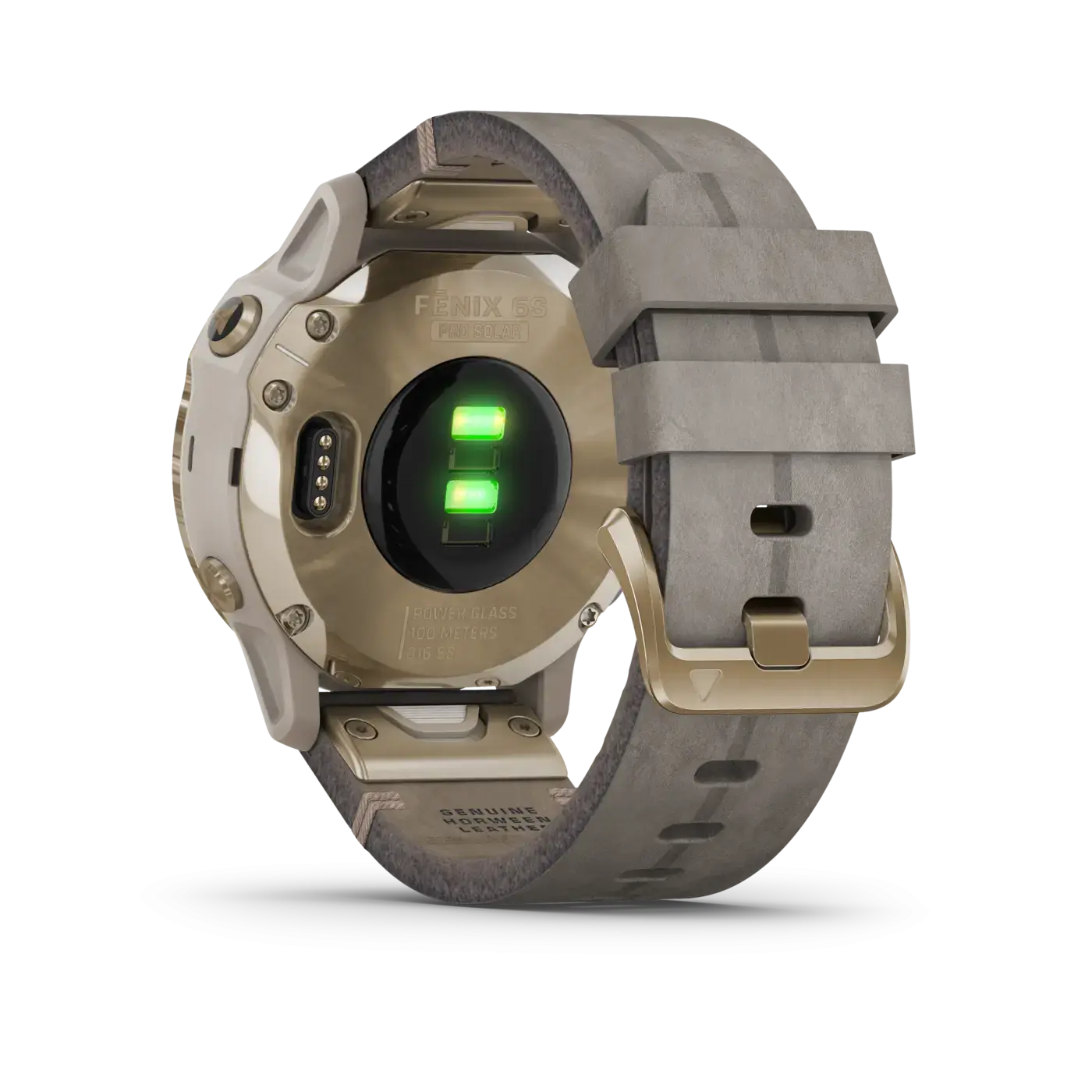 Смарт-часы Garmin Fenix 6S Pro Solar Edition Light gold with Shale Grey Suede Band (010-02409-26)