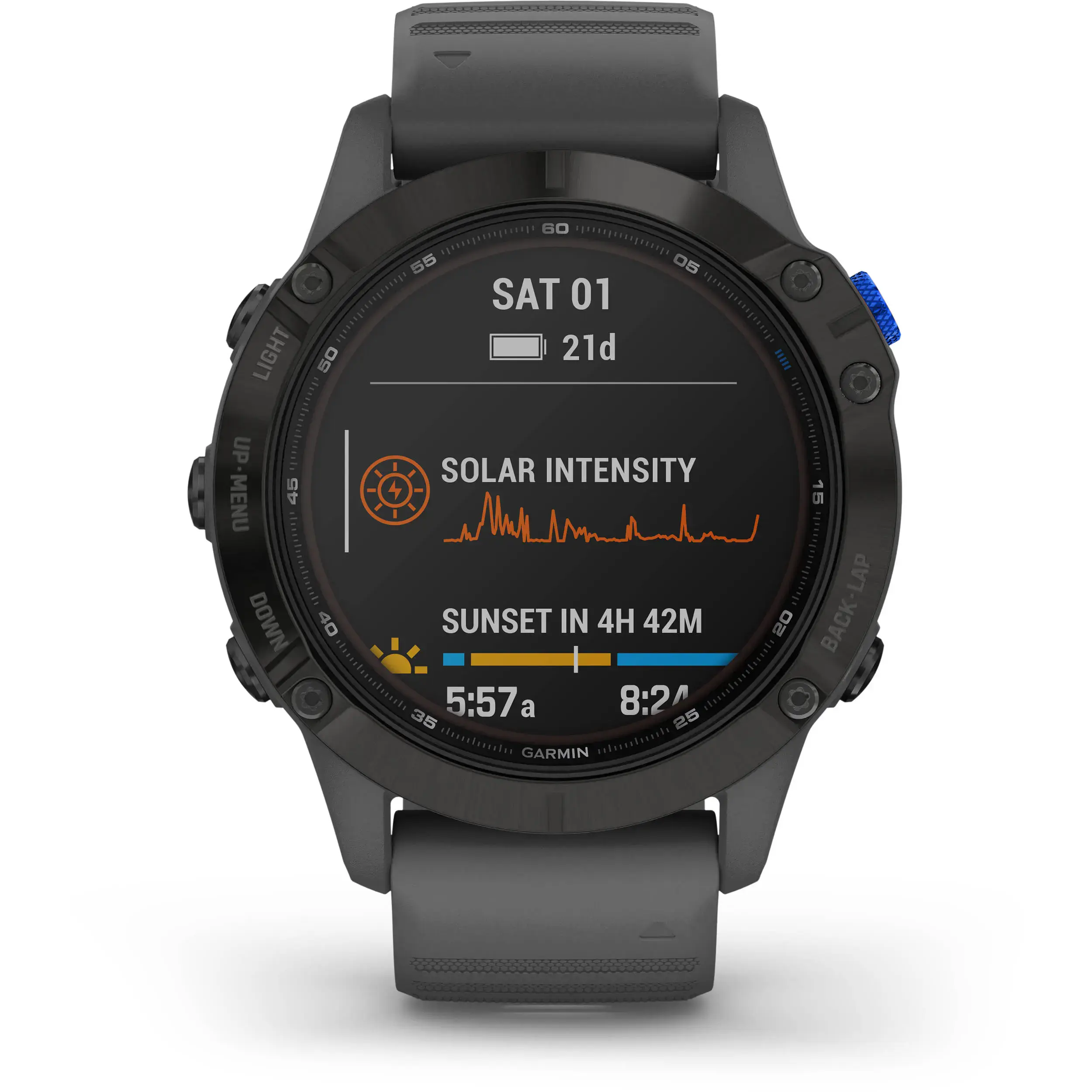 Смарт-часы Garmin Fenix 6 Pro Solar Edition Black With Gray Band (010-02410-11/10)