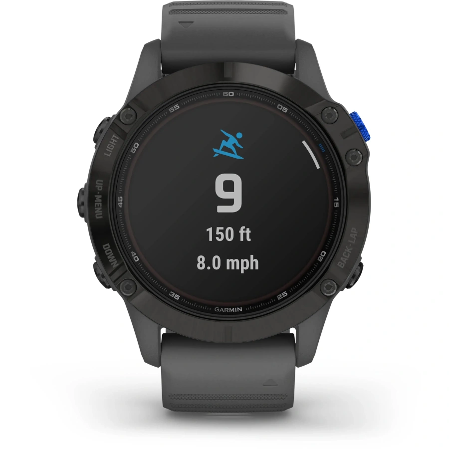 Смарт-годинник Garmin Fenix 6 Pro Solar Edition Black With Gray Band (010-02410-11/10)