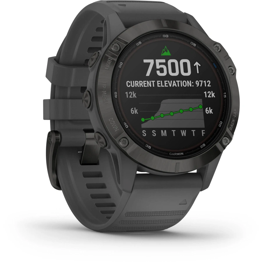 Смарт-годинник Garmin Fenix 6 Pro Solar Edition Black With Gray Band (010-02410-11/10)