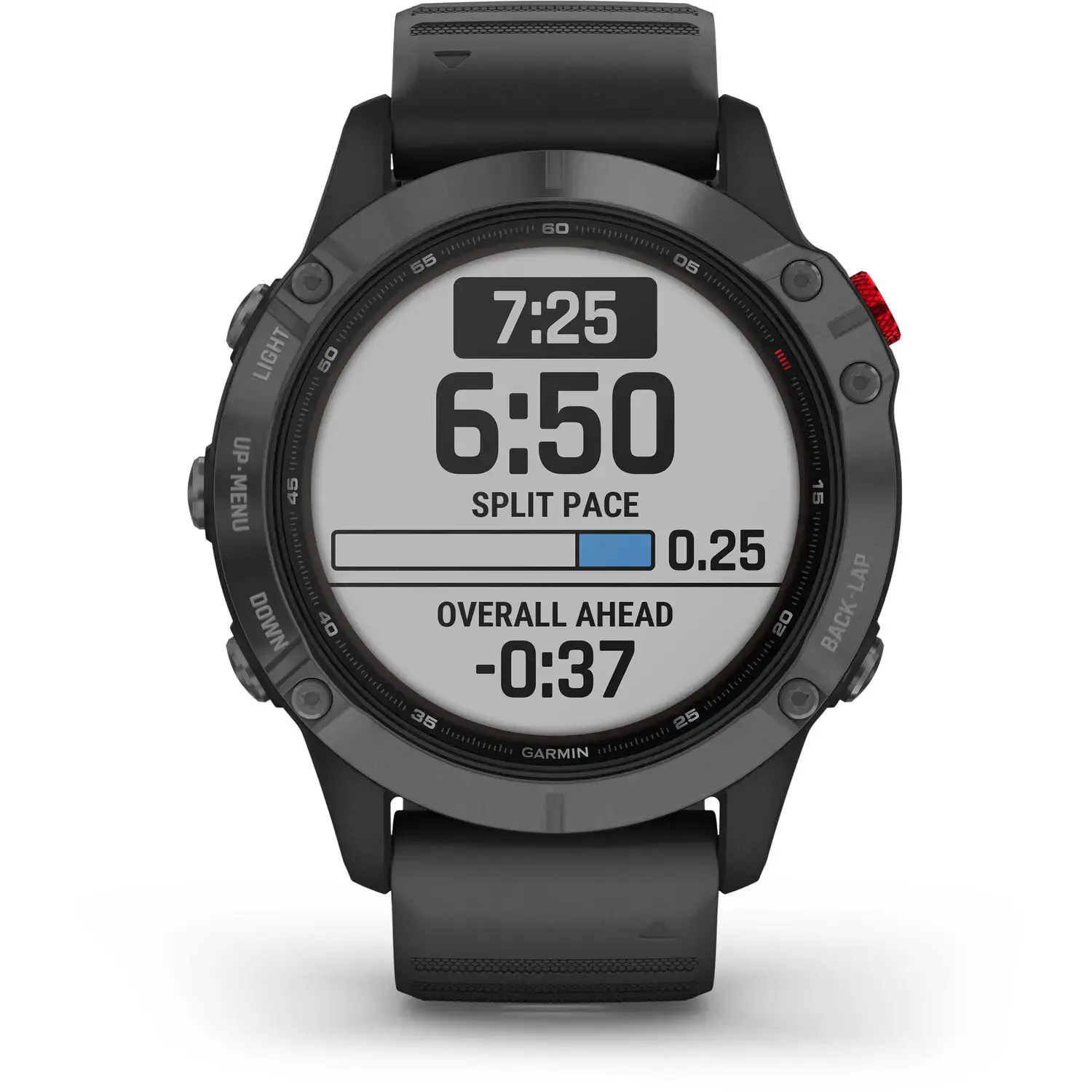 Смарт-годинник Garmin Fenix 6 Pro Solar Edition Slate Gray With Black Band (010-02410-15/14)