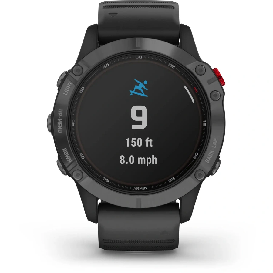 Смарт-годинник Garmin Fenix 6 Pro Solar Edition Slate Gray With Black Band (010-02410-15/14)