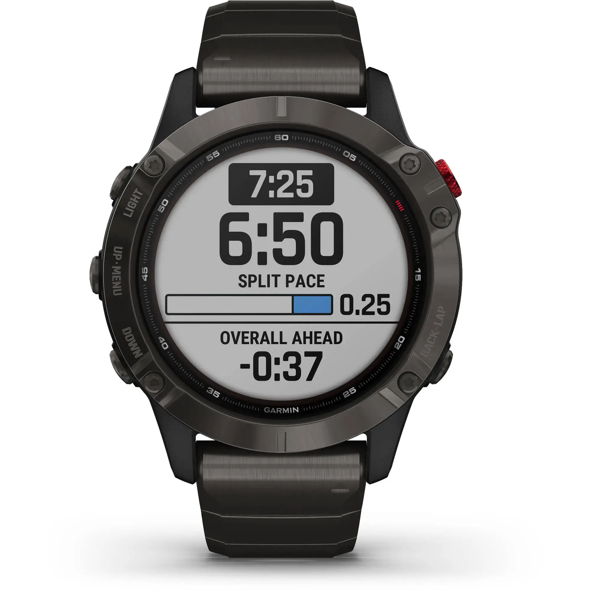 Смарт-часы Garmin Fenix 6 Pro Solar Titanium Carbon Gray Dlc With Titanium Dlc Band (010-02410-23)
