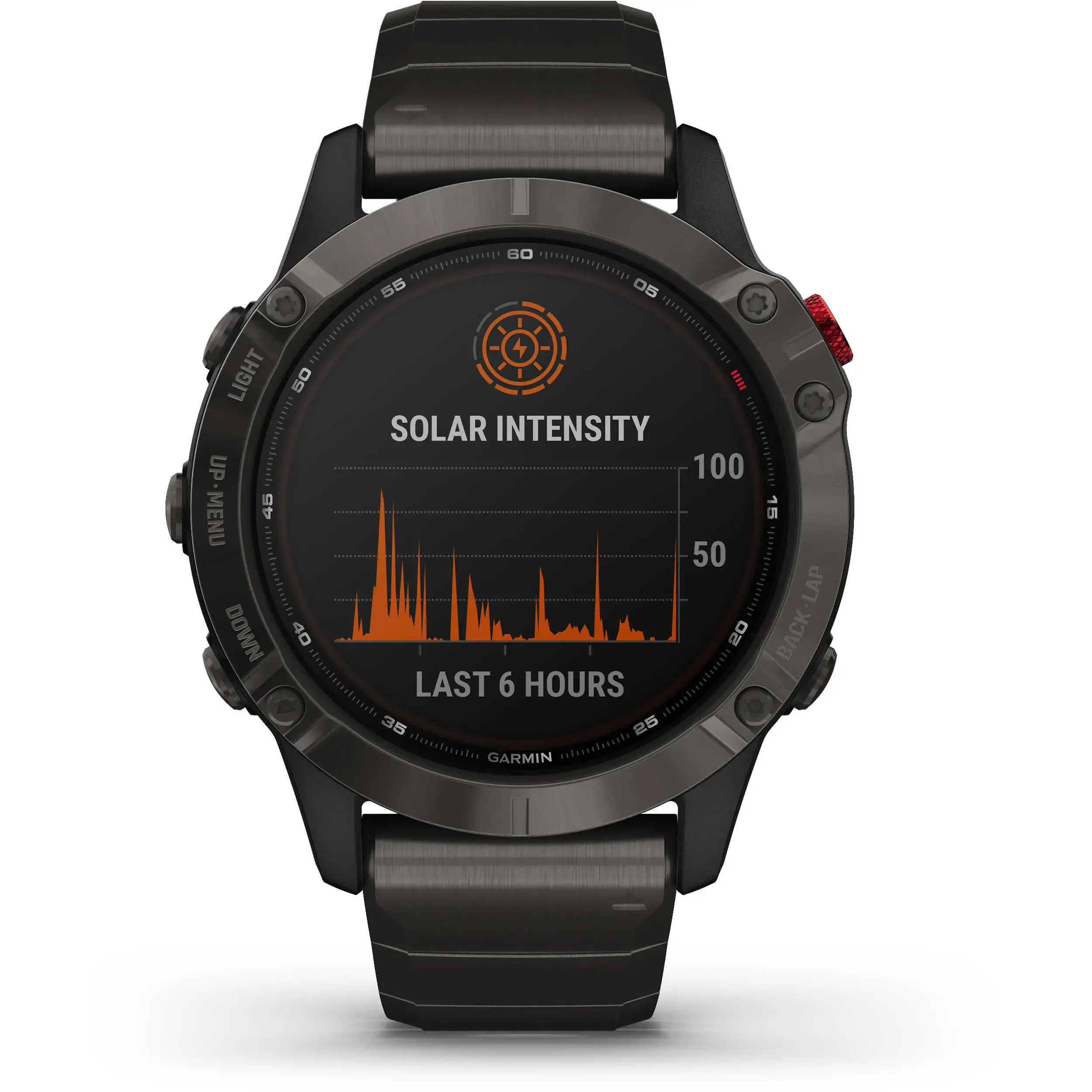 Смарт-часы Garmin Fenix 6 Pro Solar Titanium Carbon Gray Dlc With Titanium Dlc Band (010-02410-23)