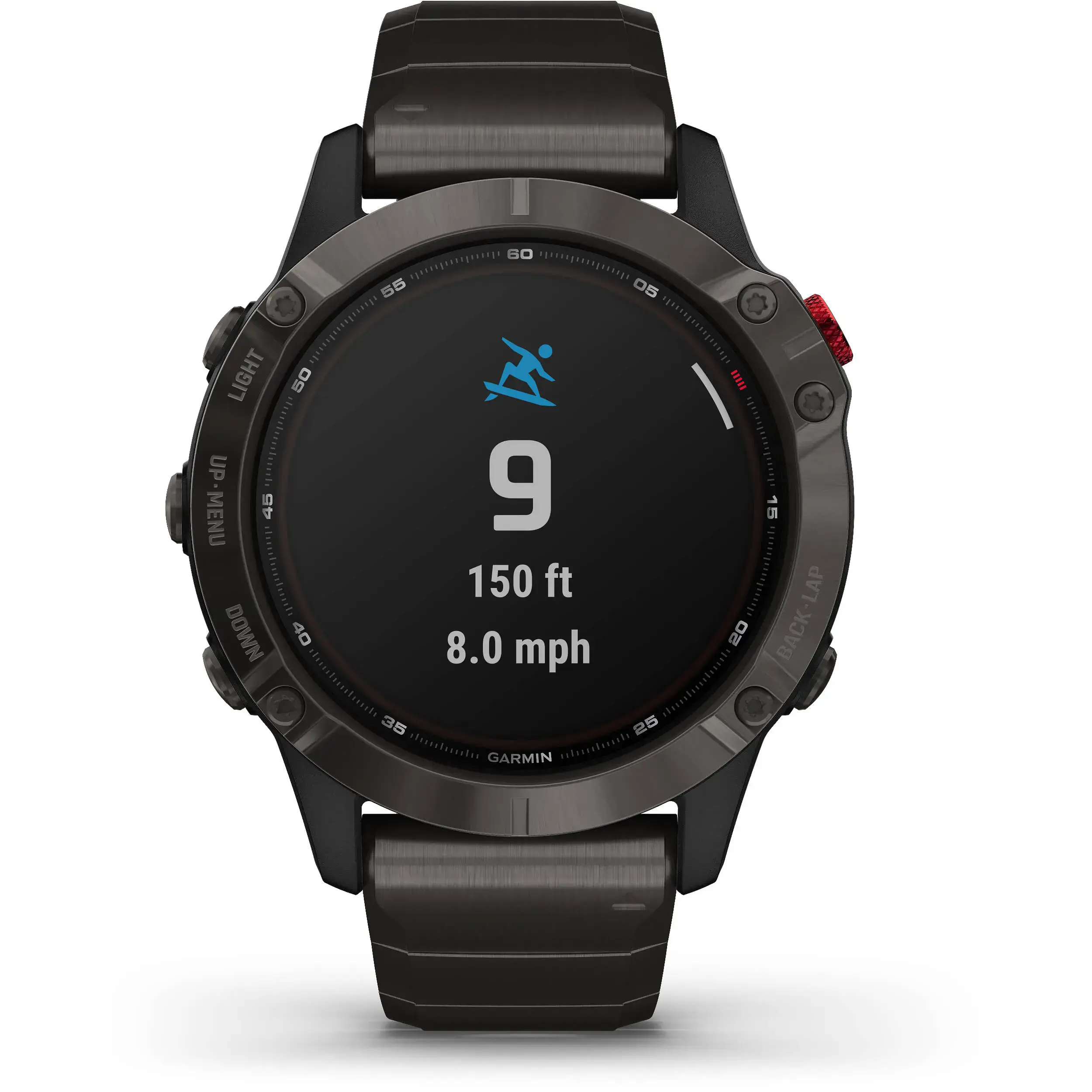 Смарт-часы Garmin Fenix 6 Pro Solar Titanium Carbon Gray Dlc With Titanium Dlc Band (010-02410-23)