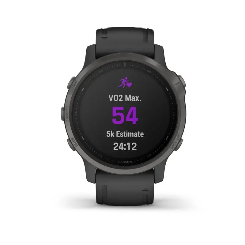 Смарт-часы Garmin Fenix 6S Pro Sapphire Carbon Gray DLC with Black Band (010-02159-25/24/7F)