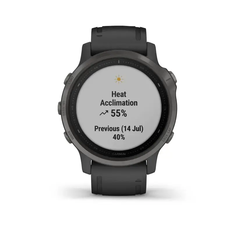 Смарт-часы Garmin Fenix 6S Pro Sapphire Carbon Gray DLC with Black Band (010-02159-25/24/7F)