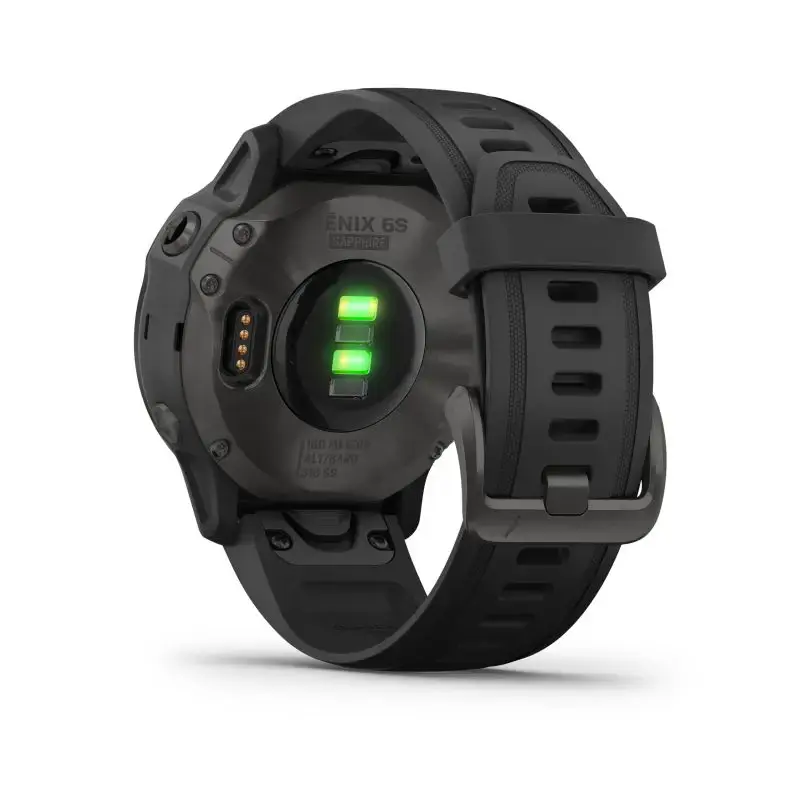 Смарт-часы Garmin Fenix 6S Pro Sapphire Carbon Gray DLC with Black Band (010-02159-25/24/7F)