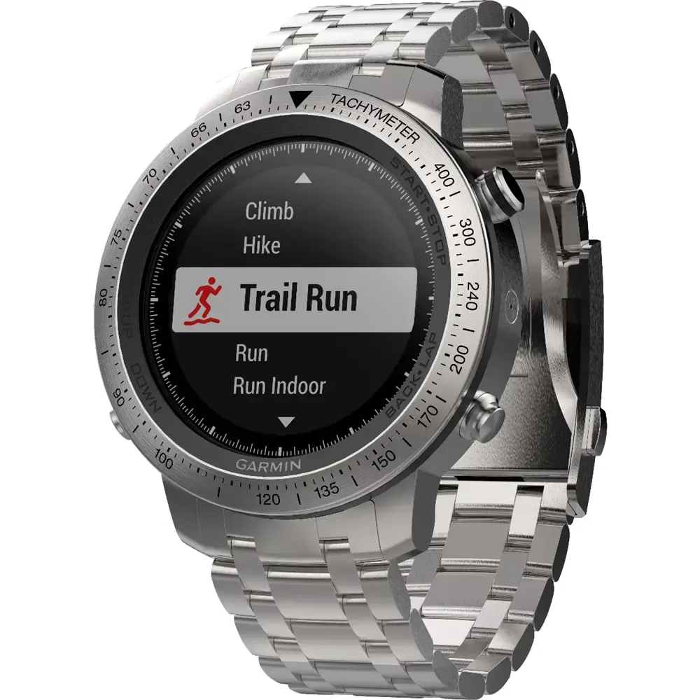 Смарт-годинник Garmin Fenix Chronos Steel with Brushed Stainless Steel Watch Band (010-01957-02)