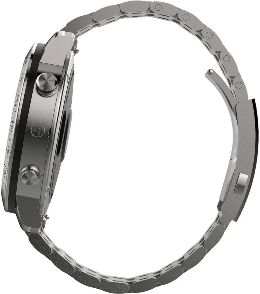 Смарт-годинник Garmin Fenix Chronos Steel with Brushed Stainless Steel Watch Band (010-01957-02)