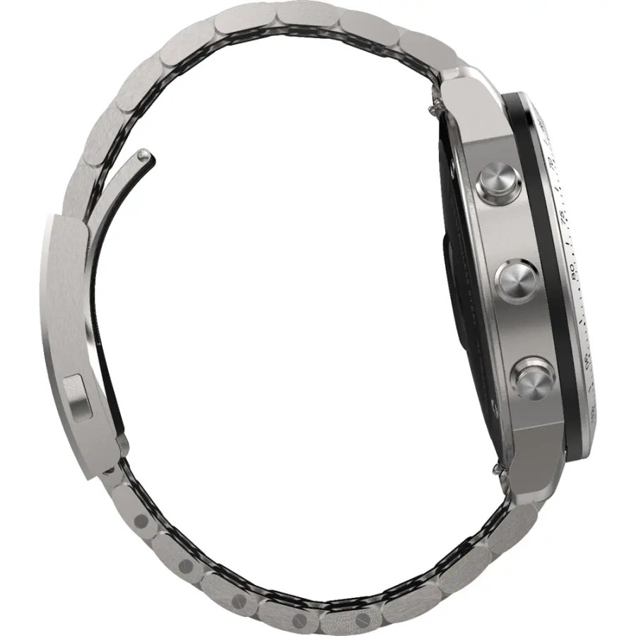 Смарт-годинник Garmin Fenix Chronos Steel with Brushed Stainless Steel Watch Band (010-01957-02)