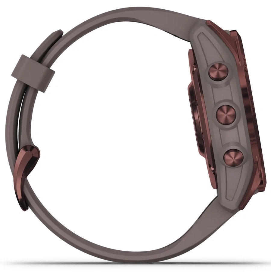 Смарт-годинник Garmin Fenix 7S Sapphire Solar Dark Bronze Titanium with Shale Gray Band (010-02539-28/29)