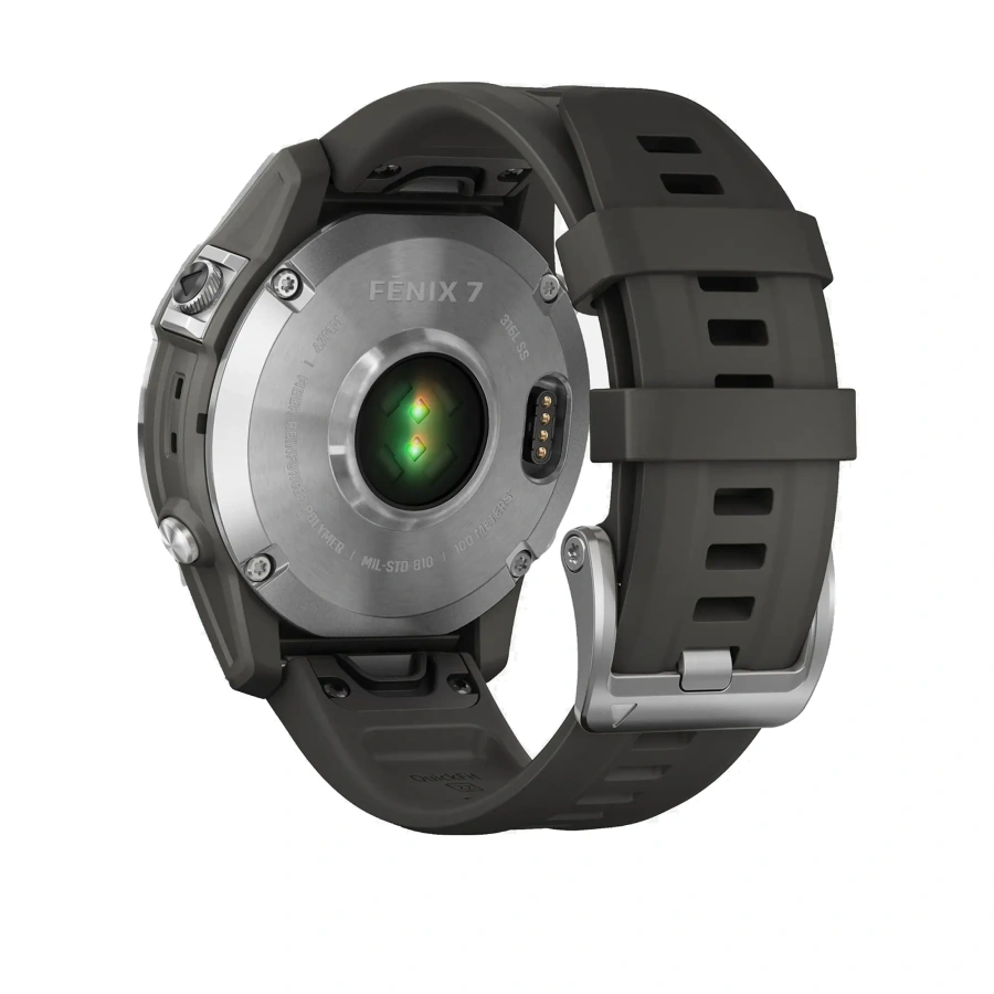 Смарт-годинник Garmin Fenix 7 Silver with Graphite Band (010-02540-00/01)