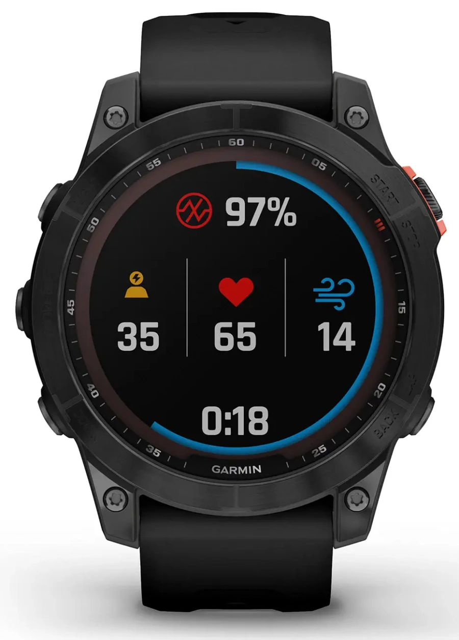 Смарт-годинник Garmin Fenix 7 Solar Slate Gray with Black Band (010-02540-10/11)