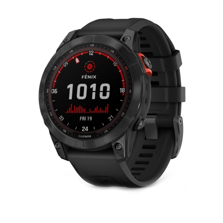 Смарт-годинник Garmin Fenix 7 Solar Slate Gray with Black Band (010-02540-10/11)