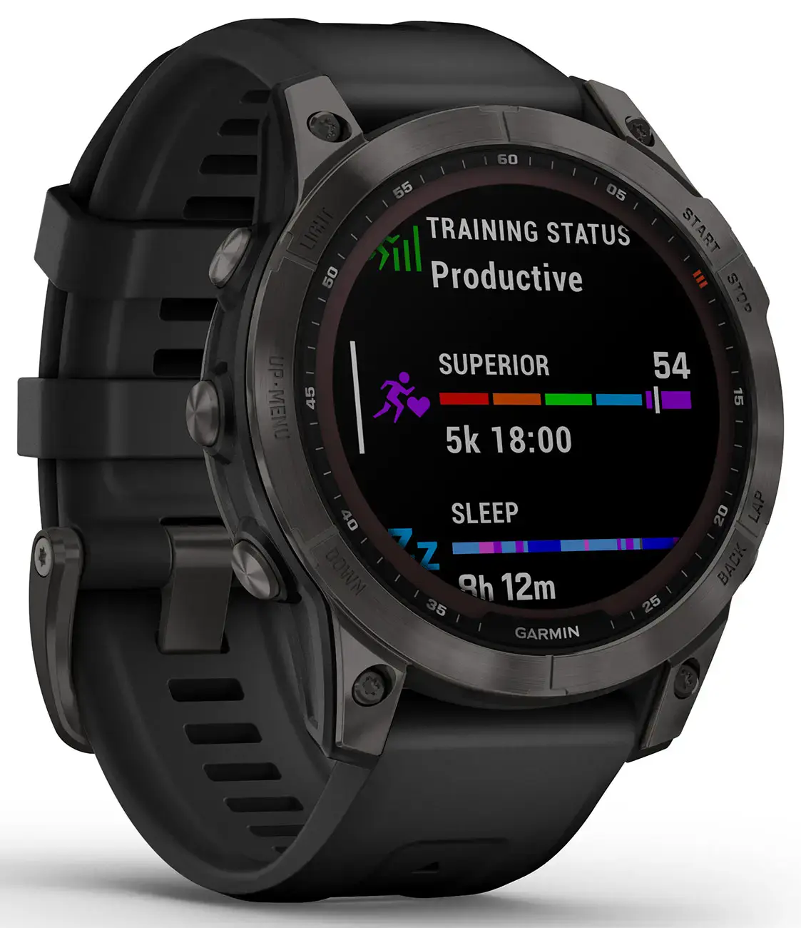 Смарт-часы Garmin Fenix 7 Sapphire Solar Carbon Gray DLC Titanium with Black Band (010-02540-20/21)
