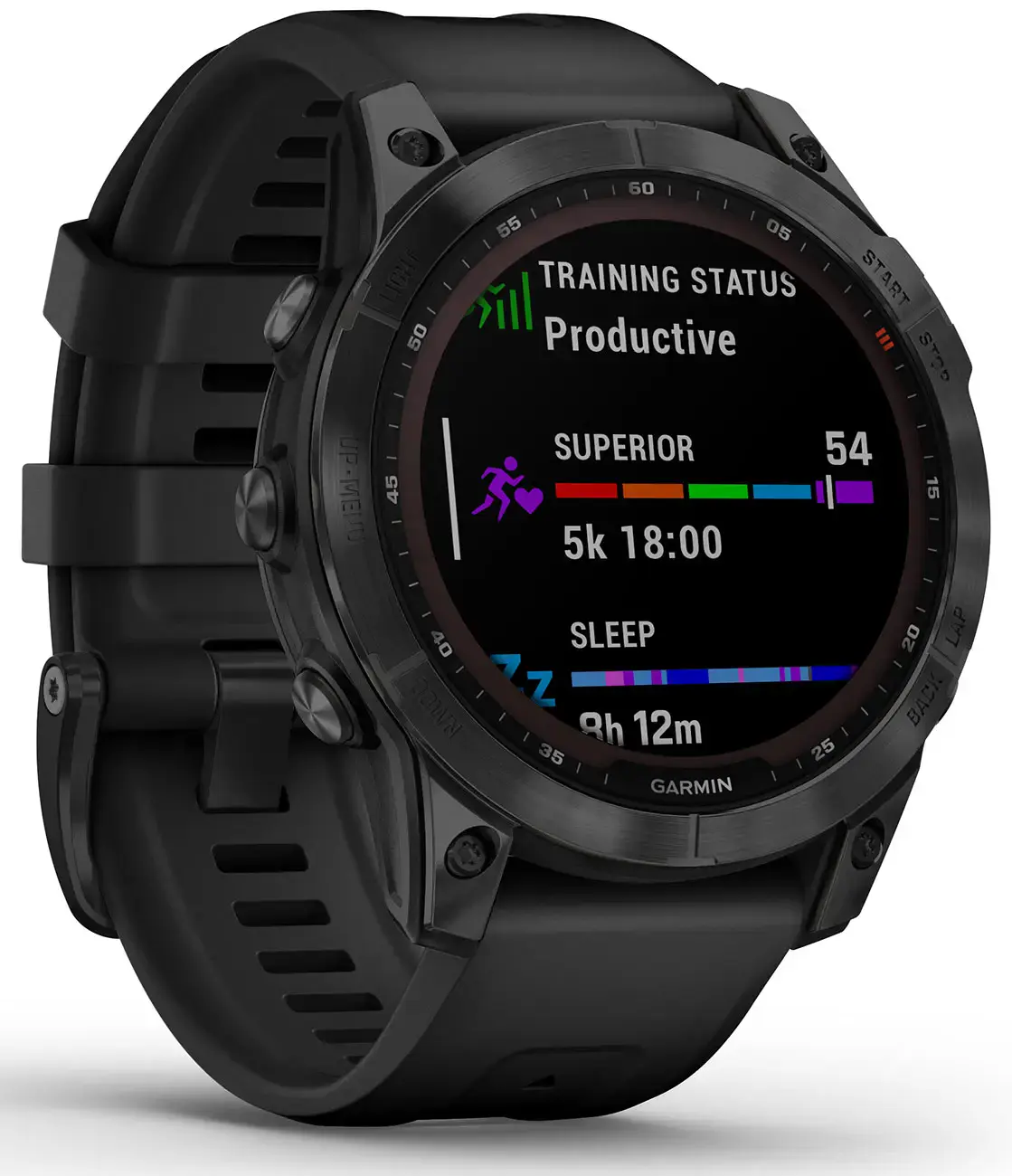 Смарт-часы Garmin Fenix 7 Sapphire Solar Black DLC Titanium with Black Band (010-02540-34/35)