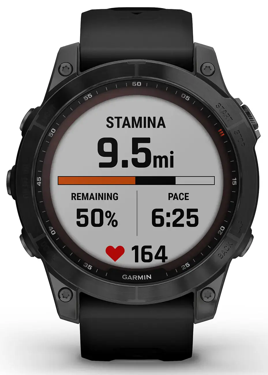 Смарт-часы Garmin Fenix 7 Sapphire Solar Black DLC Titanium with Black Band (010-02540-34/35)