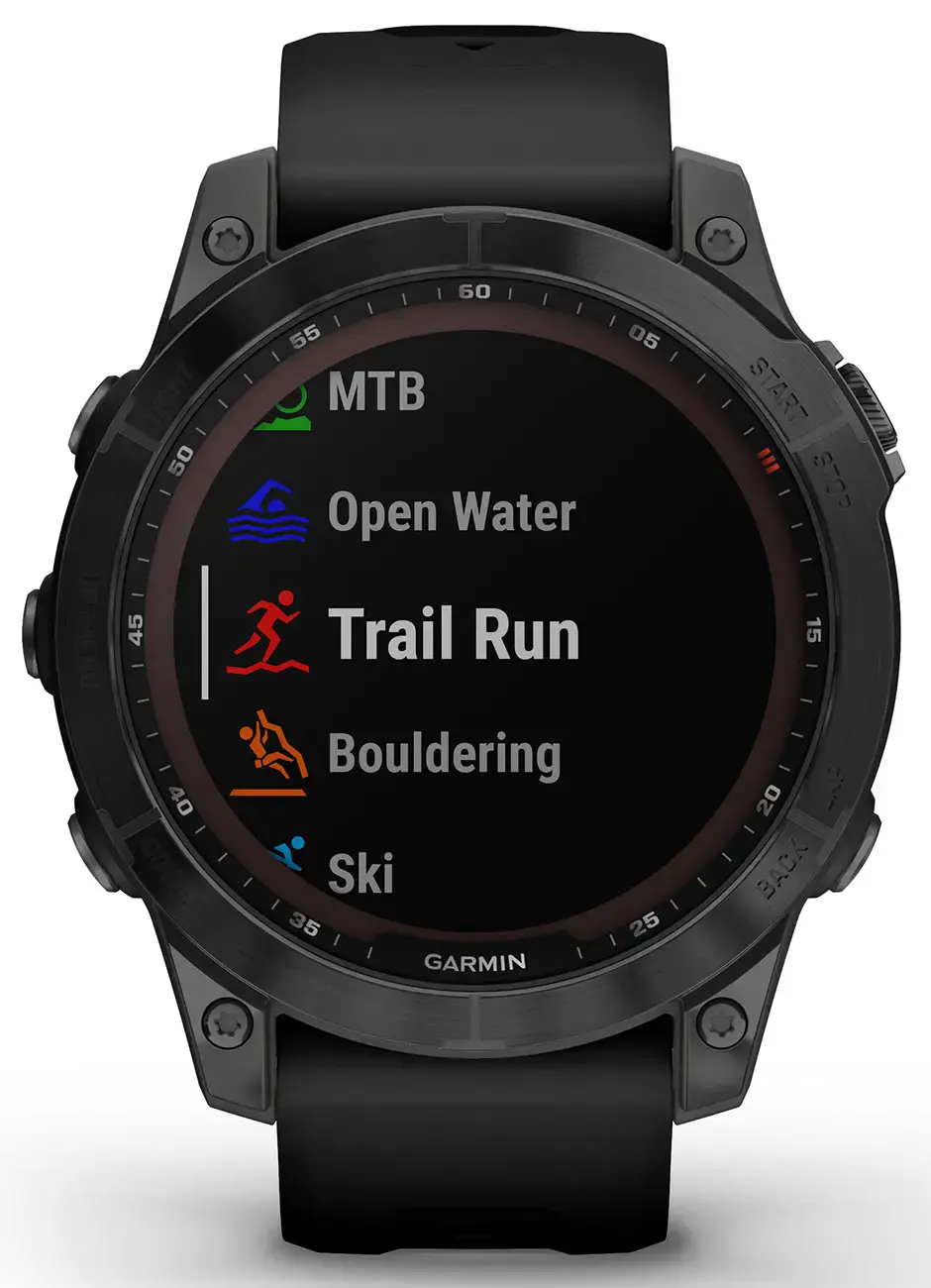 Смарт-часы Garmin Fenix 7 Sapphire Solar Black DLC Titanium with Black Band (010-02540-34/35)