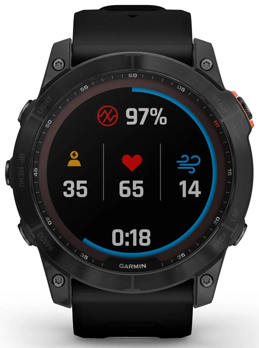 Смарт-годинник Garmin Fenix 7X Solar Slate Gray with Black Band (010-02541-00/01)