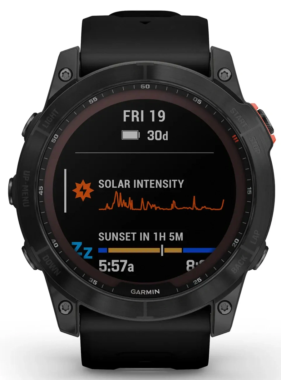 Смарт-годинник Garmin Fenix 7X Solar Slate Gray with Black Band (010-02541-00/01)
