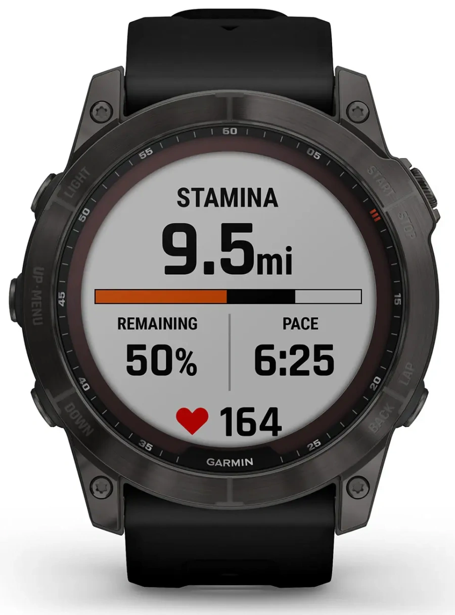 Смарт-годинник Garmin Fenix 7X Sapphire Solar Carbon Gray DLC Titanium with Black Band (010-02541-10/11)
