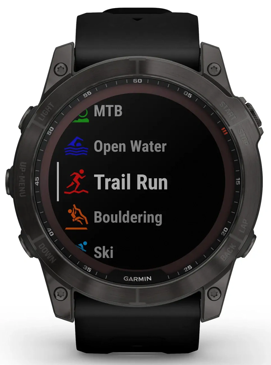 Смарт-годинник Garmin Fenix 7X Sapphire Solar Carbon Gray DLC Titanium with Black Band (010-02541-10/11)