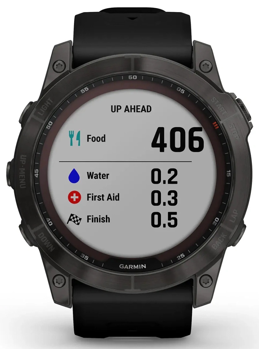 Смарт-годинник Garmin Fenix 7X Sapphire Solar Carbon Gray DLC Titanium with Black Band (010-02541-10/11)