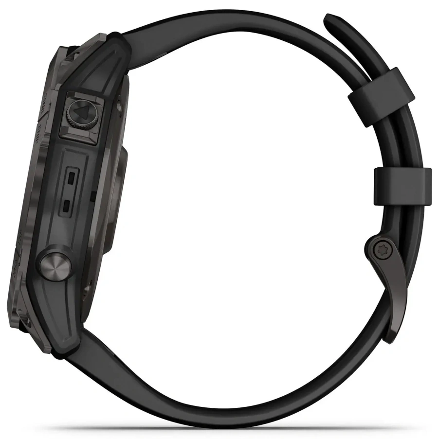 Смарт-годинник Garmin Fenix 7X Sapphire Solar Carbon Gray DLC Titanium with Black Band (010-02541-10/11)