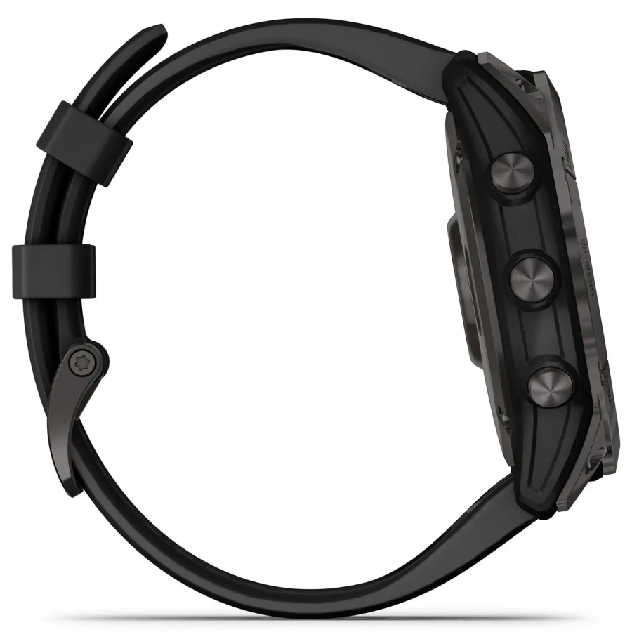 Смарт-годинник Garmin Fenix 7X Sapphire Solar Carbon Gray DLC Titanium with Black Band (010-02541-10/11)